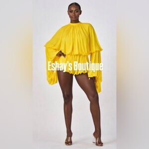 Butterfly Balloon Sleeve Romper (Eshay’s Boutique)ON SALE UNTIL Monday!